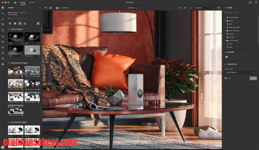 Adobe Substance 3D Stager 软件主界面