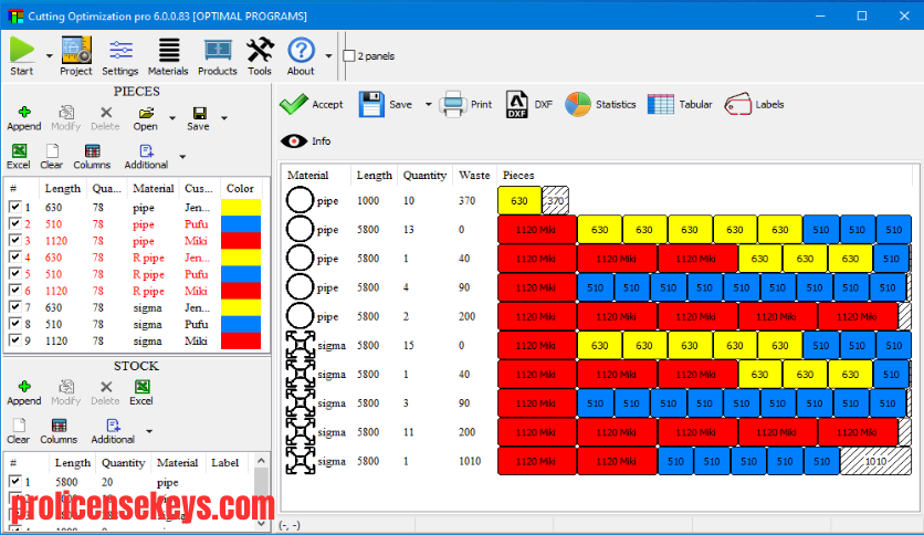 Cutting Optimization Pro 材料切割布局规划工具介绍