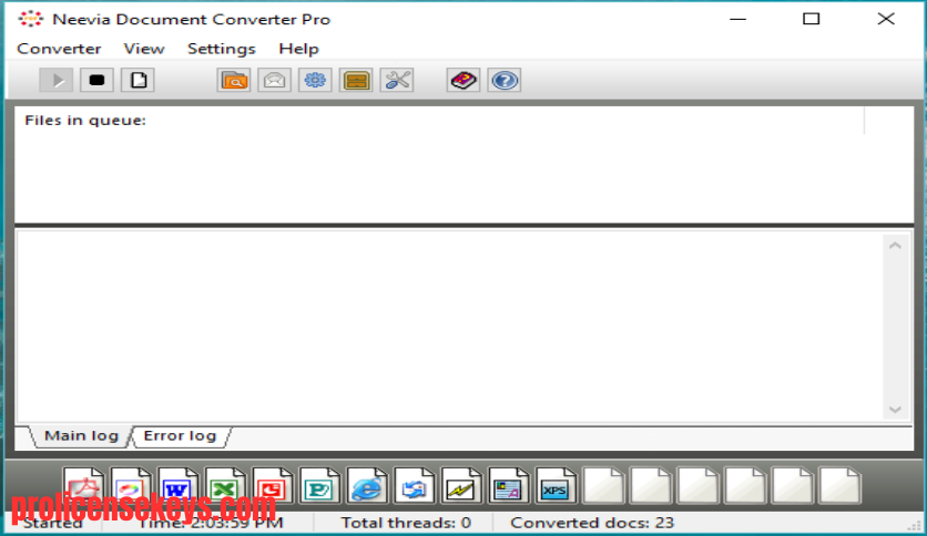 Neevia Document Converter Pro 软件主界面