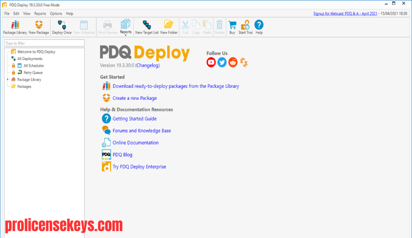 PDQ Deploy Windows 批量软件安装界面