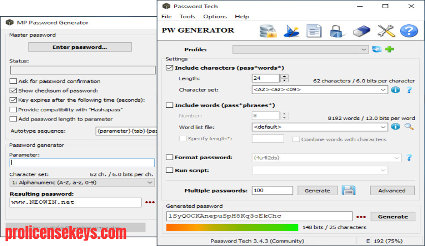 Password Tech 密码安全工具软件界面