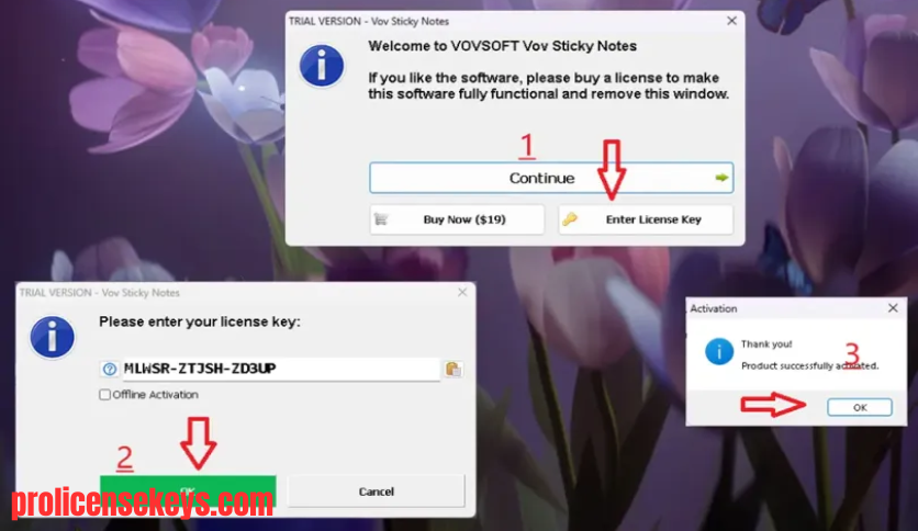 VovSoft Sticky Notes 数字便签记录功能展示