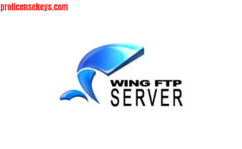 Wing FTP Server Corporate 软件主图，展示企业文件传输服务器的名称与专业服务器管理软件主题
