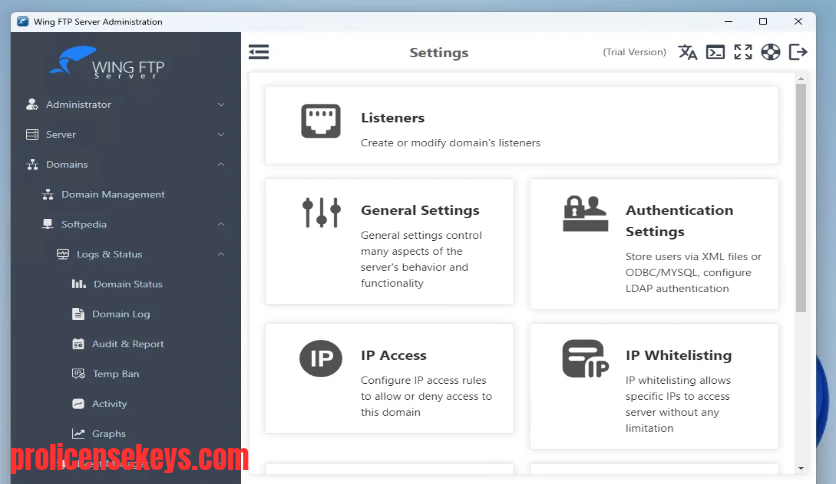 Wing FTP Server Corporate 软件介绍图片，说明 FTP 服务器在企业文件共享与远程访问中的用途