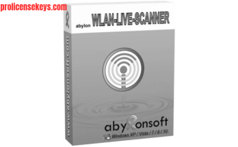 abylon WLAN-LIVE-SCANNER 软件主界面与无线网络扫描工具展示